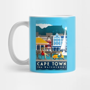 Vintage Travel Poster - Cape Town Mug